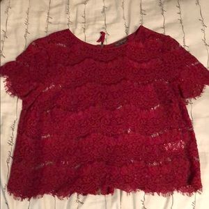 TopShop Red Crop